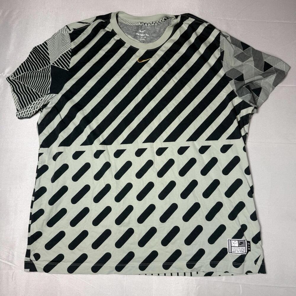 NIke x Serena Williams Design Crew Tennis T Shirt - Size XL - Green / Navy